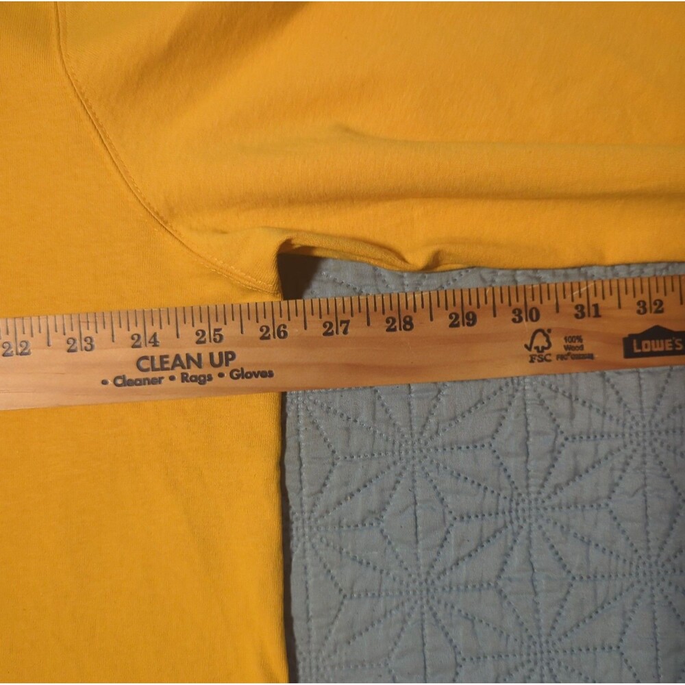 Carhartt Relaxed Fit Heavyweight Long Sleeve Yellow Shirt Mens Sz XL 100% Cotton - Picture 6 of 7
